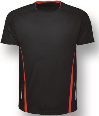 Adults Elite Sports Tee-S-Black/red