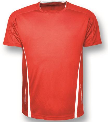 Adults Elite Sports Tee-S-Red/White