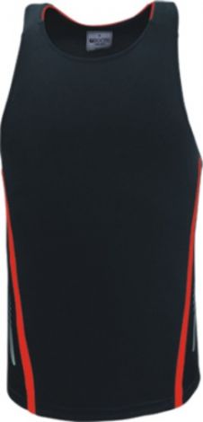 Unisex Elite Sports Singlet-S-Black/red