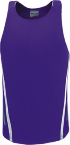 Unisex Elite Sports Singlet-S-Purple/White