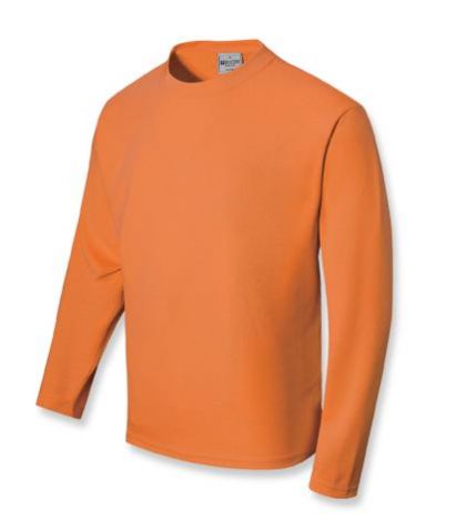 Unisex Adults Sun Smart L/S Tee Shirt-S-orange
