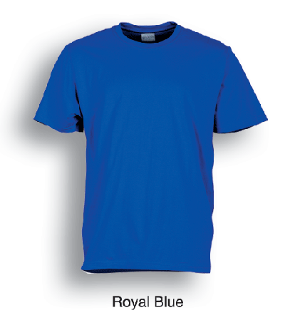 Unisex Adults Plain Cotton Tee Shirt-S-royal blue