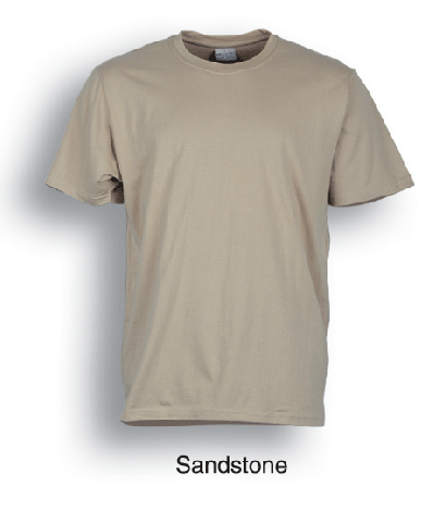 Unisex Adults Plain Cotton Tee Shirt-S-Sandstone