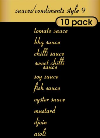 Sauce and Condiments Style 9-regular-Gold Metallic
