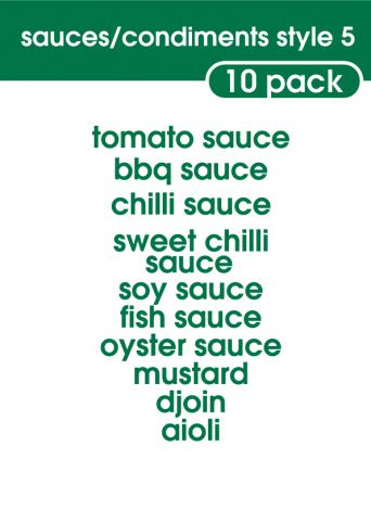 Sauce and Condiments Style 5-regular-Grass Green
