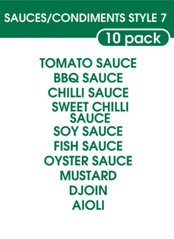 Sauce and Condiments Style 7-regular-Grass Green