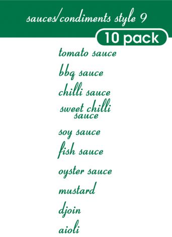 Sauce and Condiments Style 9-regular-Grass Green