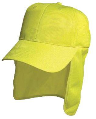 Luminescent Safety Cap with Flap2-Lime