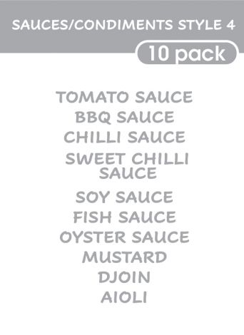 Sauce and Condiments Style 4-regular-grey