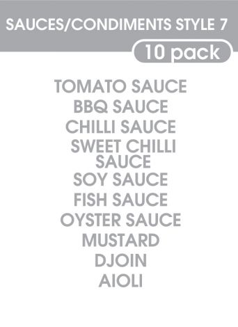 Sauce and Condiments Style 7-regular-grey