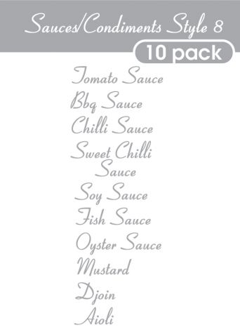 Sauce and Condiments Style 8-regular-grey
