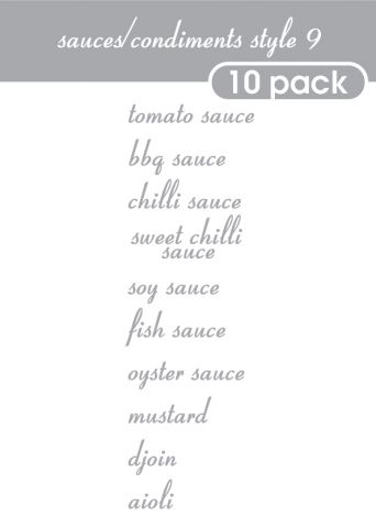 Sauce and Condiments Style 9-regular-grey