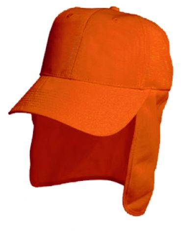 Luminescent Safety Cap with Flap-Orange