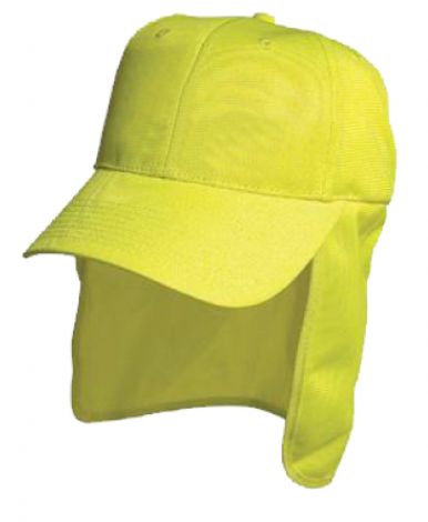 Luminescent Safety Cap with Flap-Lime