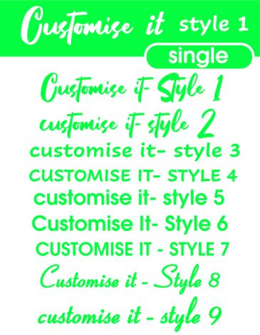 Customise your own-Style 4-regular-Lt Green