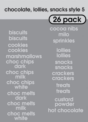 Chocolates Lollies Snacks Style 5-regular-light grey