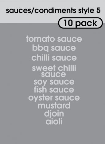 Sauce and Condiments Style 5-regular-light grey