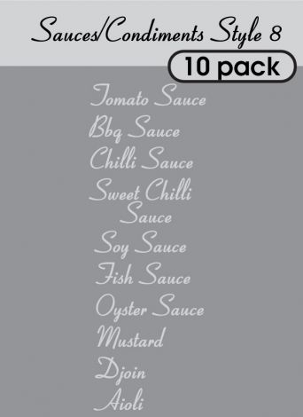 Sauce and Condiments Style 8-regular-light grey