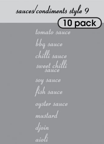 Sauce and Condiments Style 9-regular-light grey