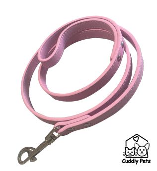 PU Pet Leashes-pale pink
