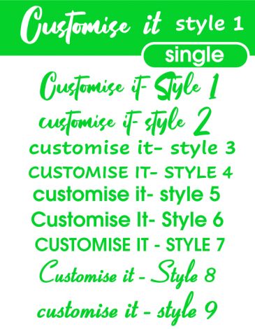 Customise your own-Style 4-regular-Luminous Green