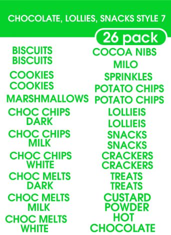 Chocolates Lollies Snacks Style 7-regular-Luminous Green
