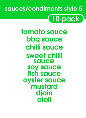 Sauce and Condiments Style 5-regular-Luminous Green