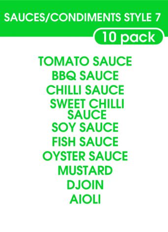 Sauce and Condiments Style 7-regular-Luminous Green