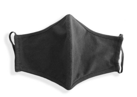 100% Middle Seamed Cotton Face Masks-one size-black