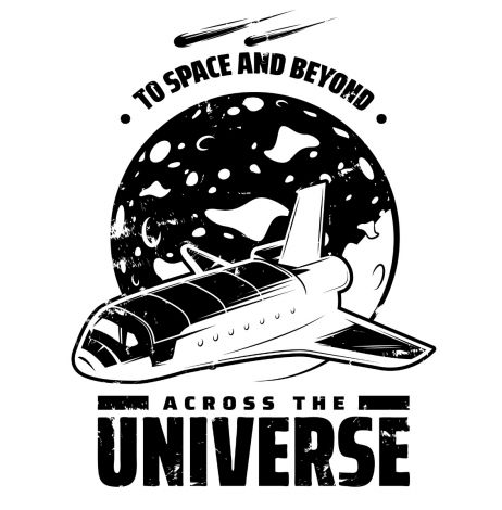 To Space and Beyond T-shirt-XS-white