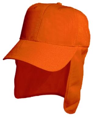 Luminescent Safety Cap with Flap2-Orange