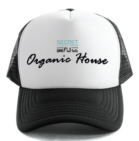 Organic House Trucker-White/Black
