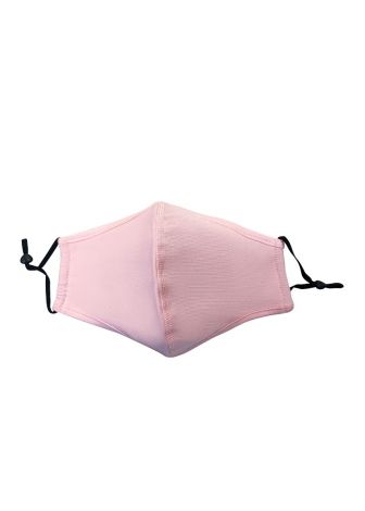 Middle Seamed Cotton Face Masks with Adjustable toggle-one size-pink