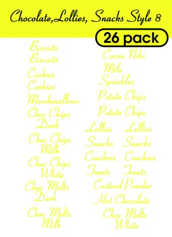 Chocolates Lollies Snacks Style 8-regular-Primerose yellow
