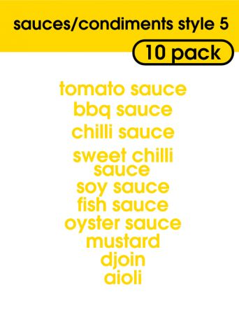 Sauce and Condiments Style 5-regular-R. Yellow