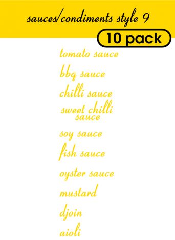 Sauce and Condiments Style 9-regular-R. Yellow