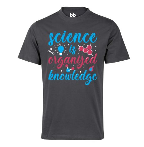 Science is organized knowledge tee-XS-charcoal