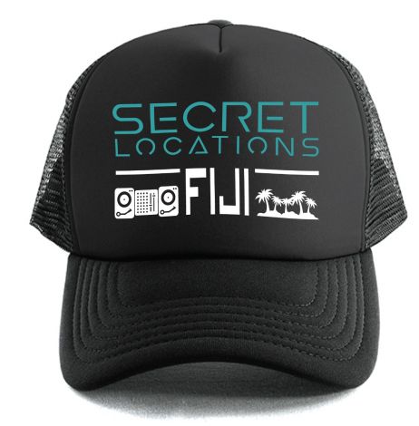 Secret Location Trucker-black