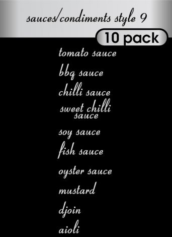 Sauce and Condiments Style 9-regular-Silver Metallic