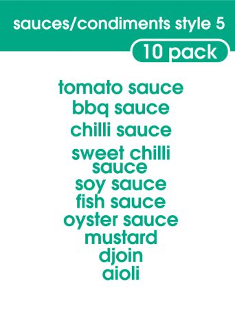 Sauce and Condiments Style 5-regular-turquoise