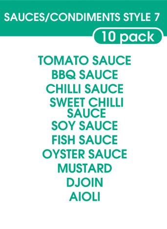 Sauce and Condiments Style 7-regular-turquoise