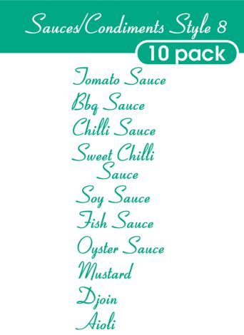 Sauce and Condiments Style 8-regular-turquoise