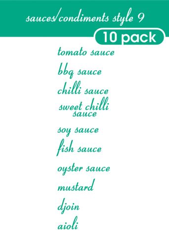 Sauce and Condiments Style 9-regular-turquoise