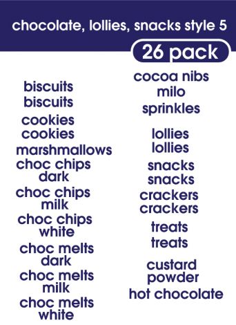 Chocolates Lollies Snacks Style 5-regular-violet blue