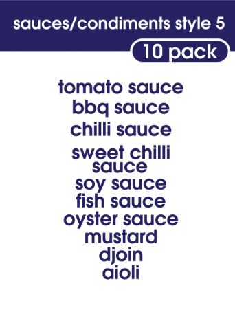 Sauce and Condiments Style 5-regular-violet blue