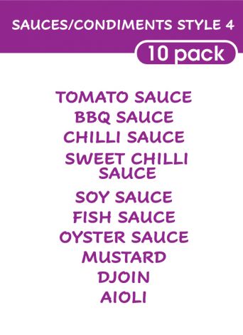 Sauce and Condiments Style 4-regular-violet