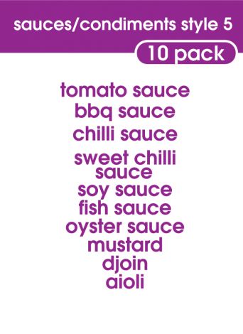 Sauce and Condiments Style 5-regular-violet