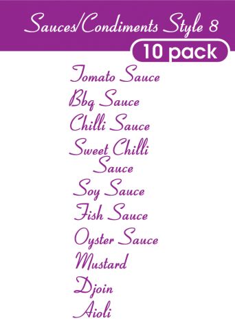 Sauce and Condiments Style 8-regular-violet