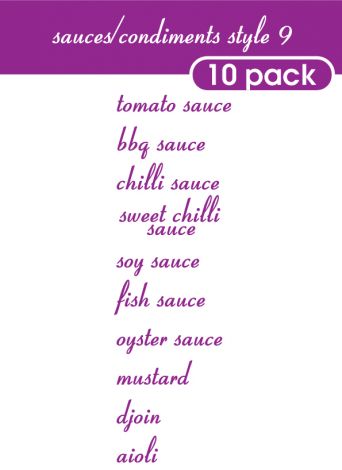 Sauce and Condiments Style 9-regular-violet