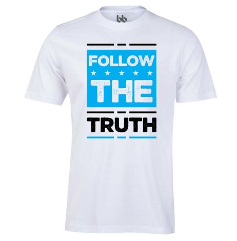 Follow the truth T-shirt-XS-white